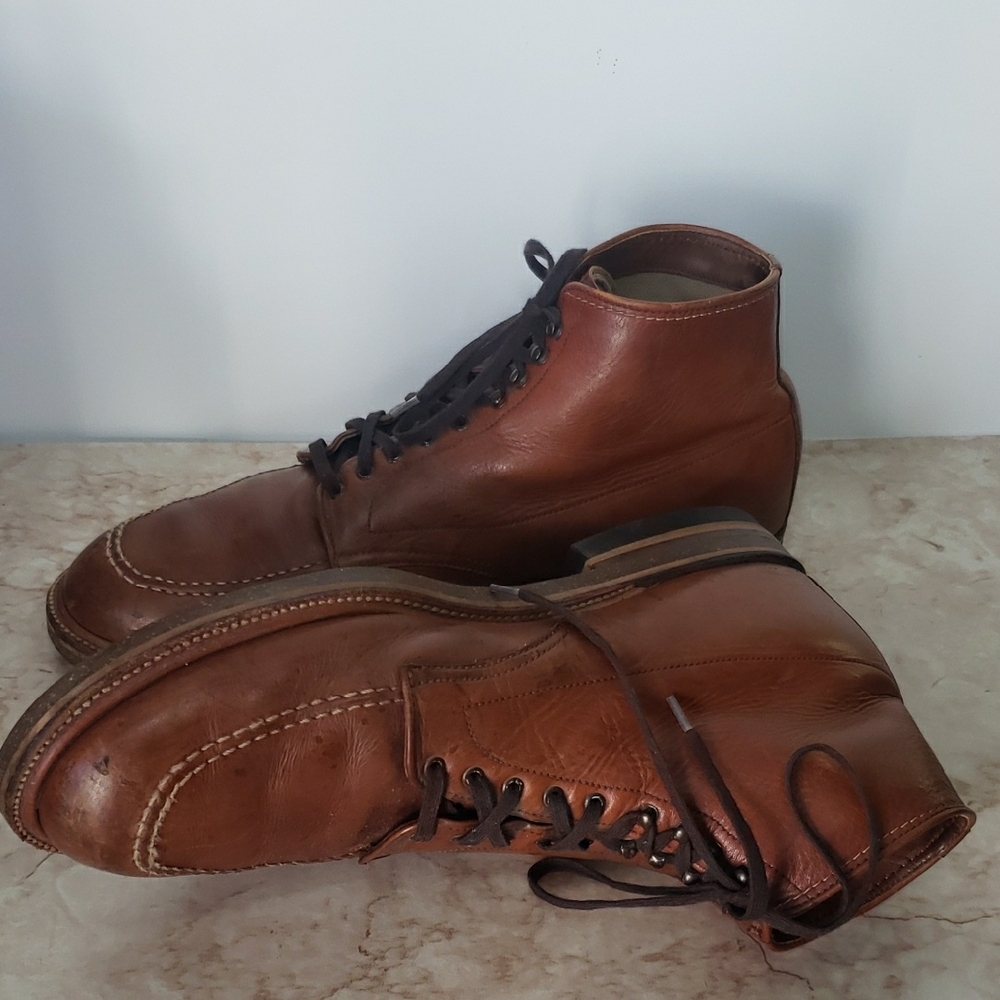 Alden Restoration Indy Men's Brown Leather Lace-Up Boots Size 12.5 - Picture 6 of 12